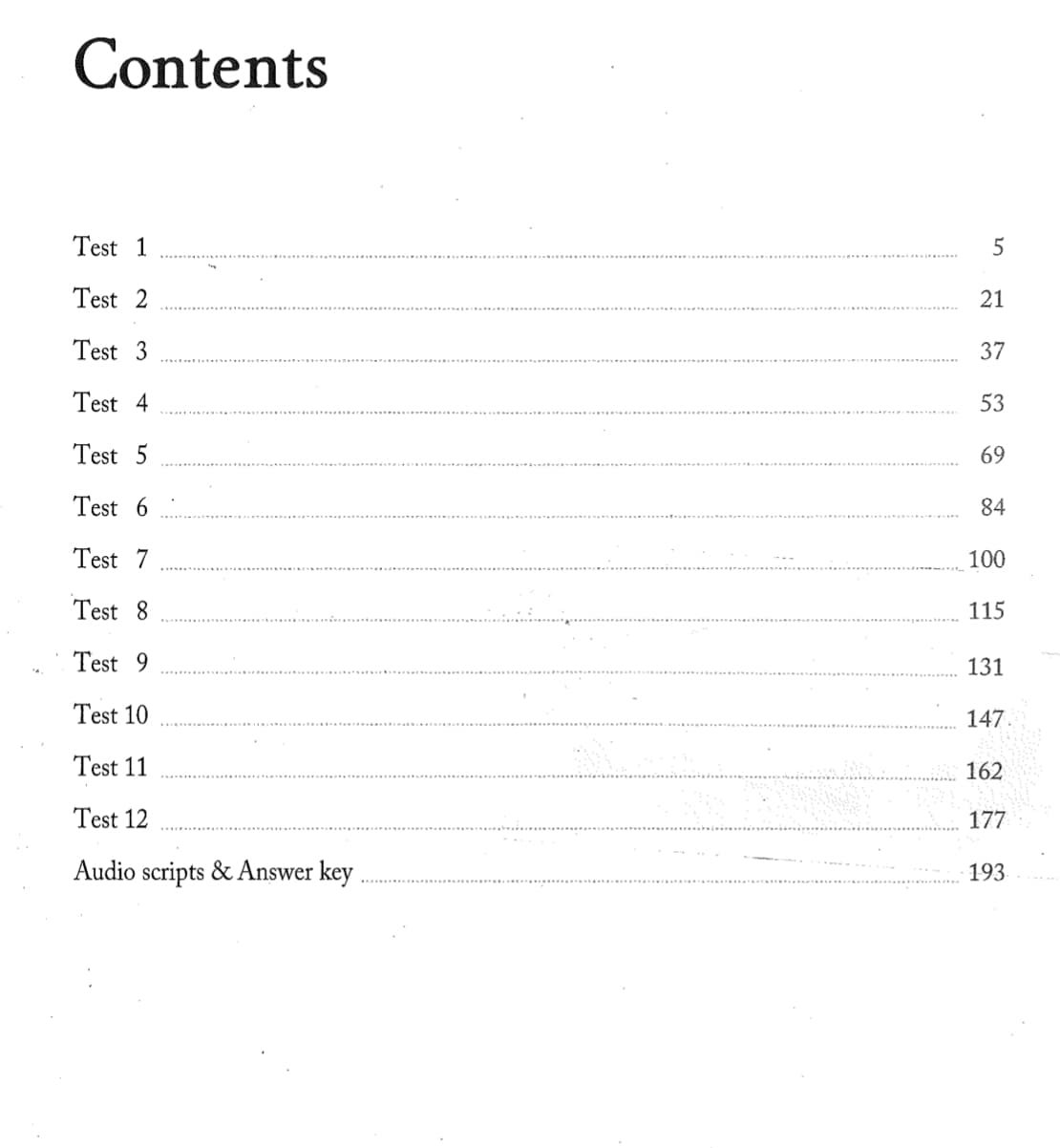 Cambridge IELTS Practice Tests Mark Griffiths - mục lục