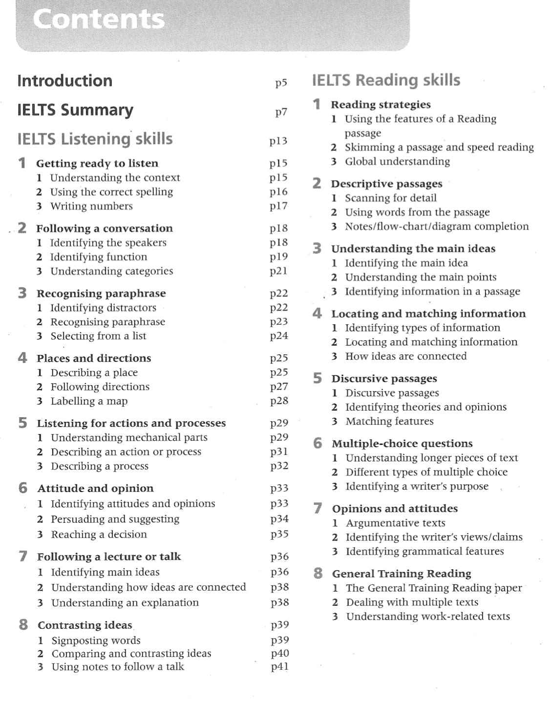 The Official Cambridge Guide to IELTS - mục lục 1