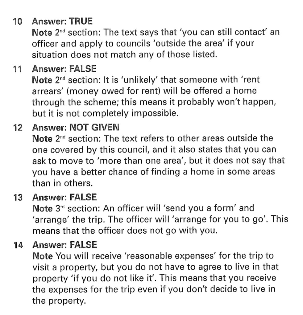 Thomson IELTS Practice Tests - giải thích đáp án