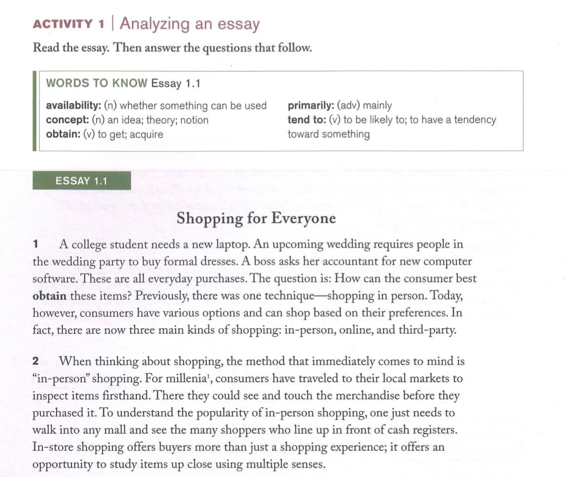 Trọn bộ Great Writing - activity 1