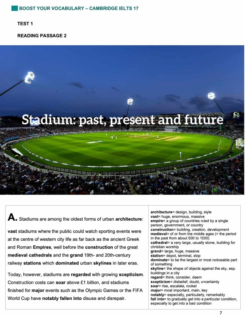 Boost Your Vocabulary Cambridge IELTS 17 PDF Download Free